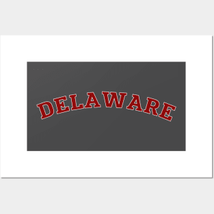 Delaware Vintage Retro Typography Posters and Art